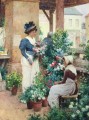 Der Blumenladen Alfred Glendening JR Frauen Impressionismus